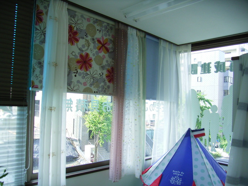 秦　美穂子　のブログ-子供部屋のカーテンスペース　アフター